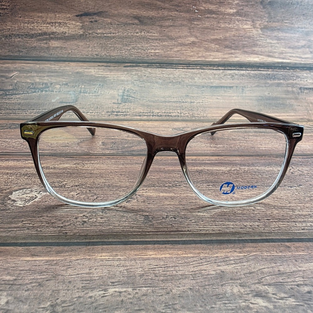 Modern Surreal Grey Fade Eyeglass Frames 53-17-145 Square Italian Design 4187